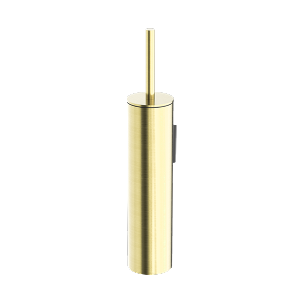 Nero Mecca Toilet Brush Holder Brushed Gold