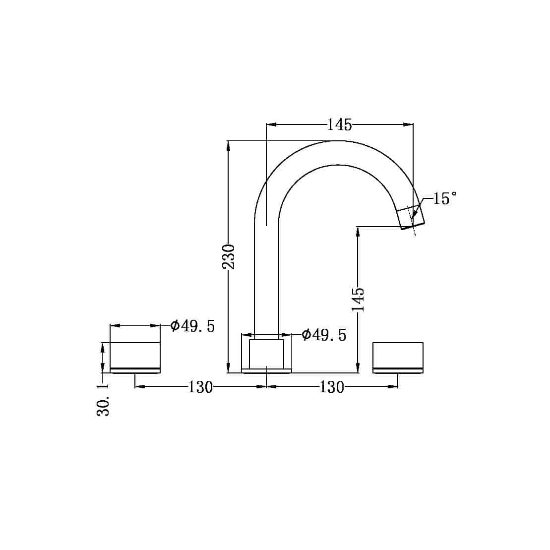 Nero Kara Basin Set Black