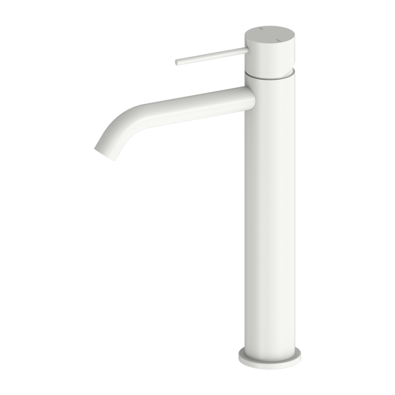 Nero Mecca Tall Basin Mixer Matte White