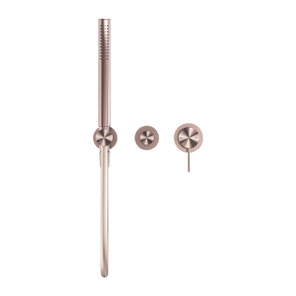Nero Mecca Shower Mixer Divertor System Separate Back Plate Brushed Bronze