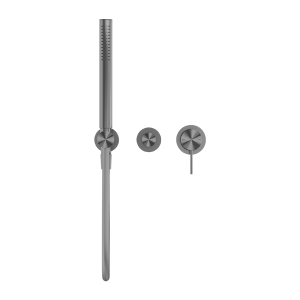 Nero Mecca Shower Mixer Divertor System Separate Back Plate Gun Metal