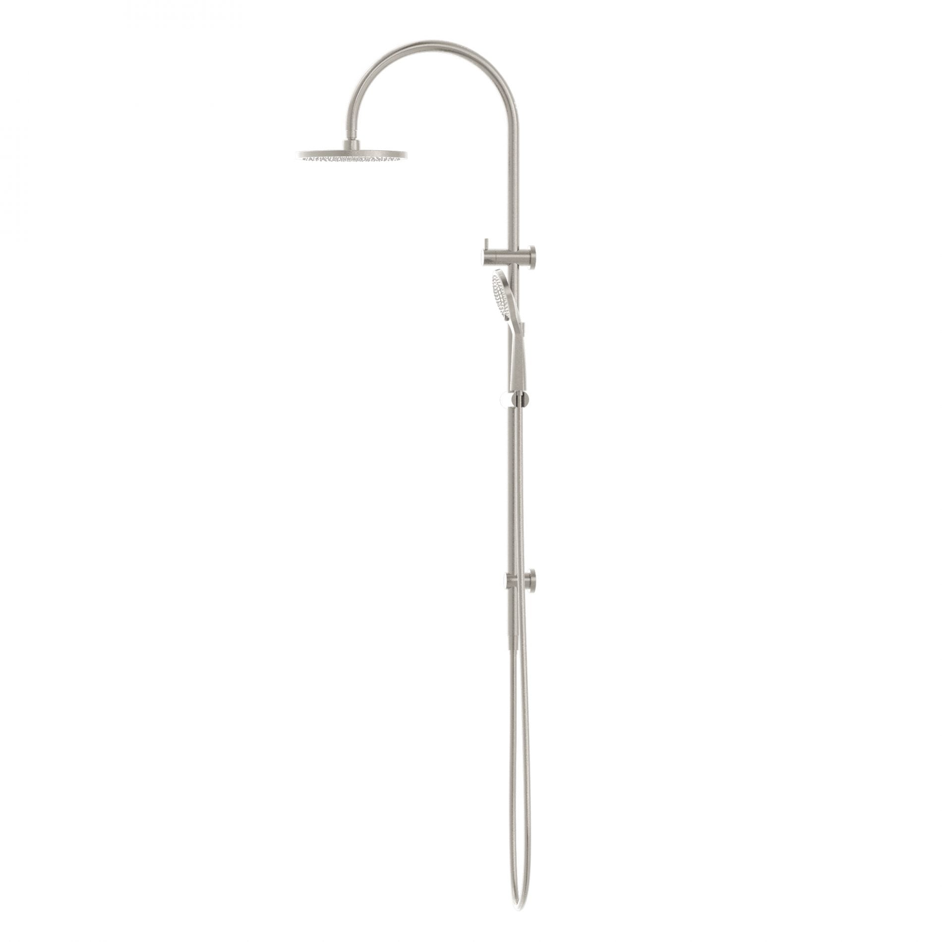 Nero Mecca Twin Shower 2 in 1 with Air Shower Brushed Nickel