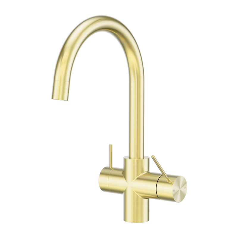 Nero Mecca 3 Way Filtered Mixer Tap Brushed Gold