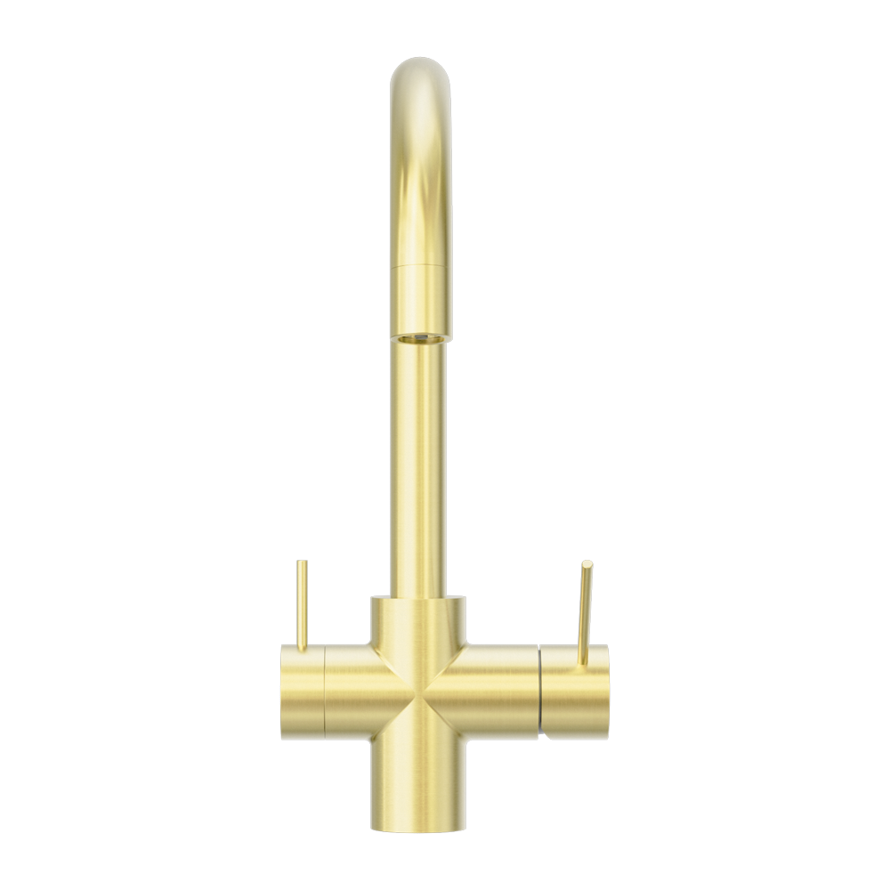 Nero Mecca 3 Way Filtered Mixer Tap Brushed Gold