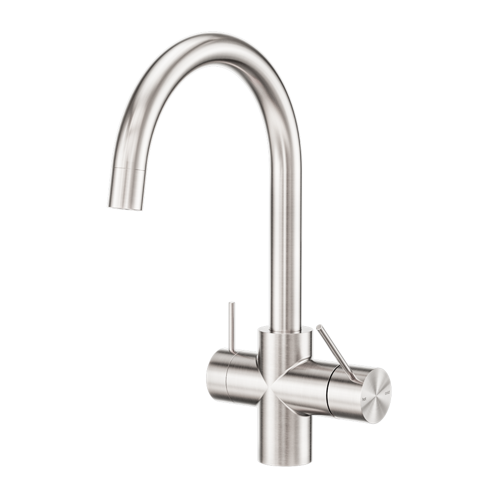 Nero Mecca 3 Way Filtered Mixer Tap Brushed Nickel