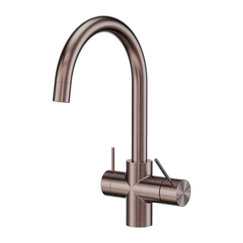 Nero Mecca 3 Way Filtered Mixer Tap Brushed Bronze