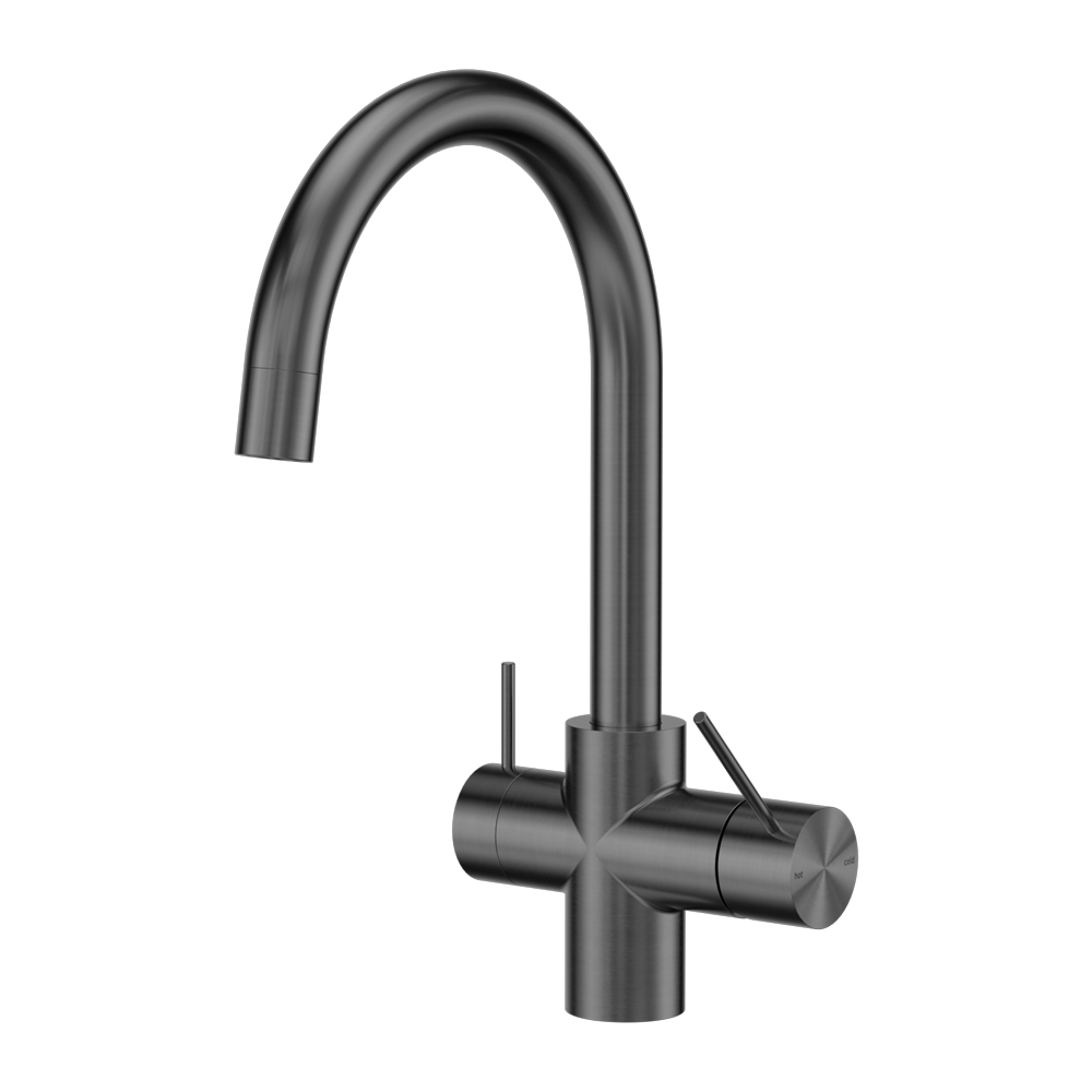 Nero Mecca 3 Way Filtered Mixer Tap Gun Metal