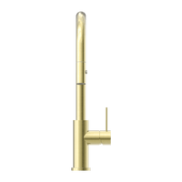 Nero Mecca Pull-Out Sink Mixer with Vegie Spray - Brushed Gold