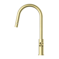 Nero Mecca Pull-Out Sink Mixer with Vegie Spray - Brushed Gold