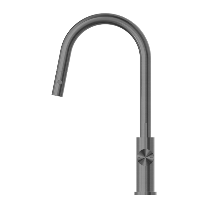 Nero Mecca Pull Out Sink Mixer With Vegie Spray Gun Metal