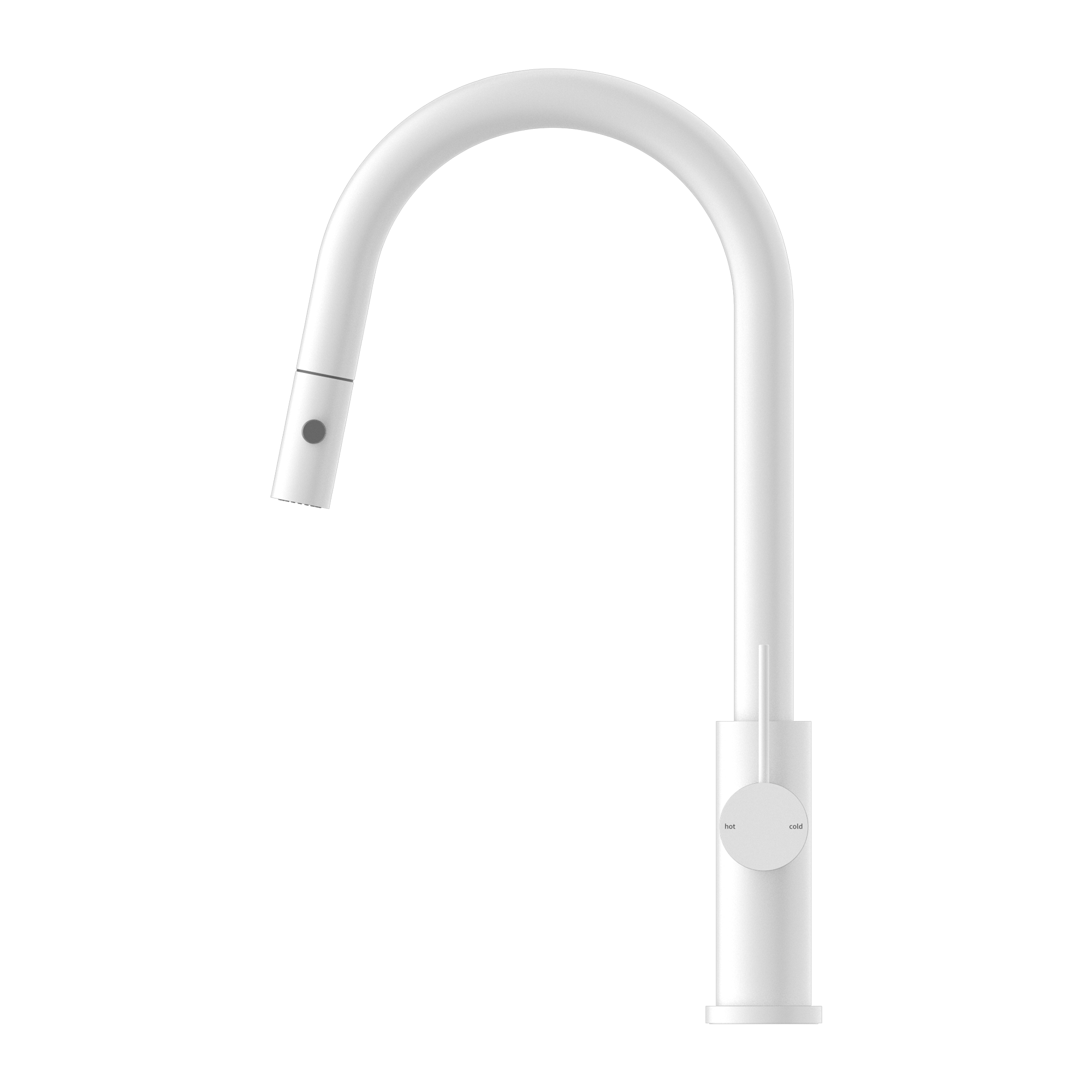 Nero Mecca Pull Out Sink Mixer With Vegie Spray Matte White