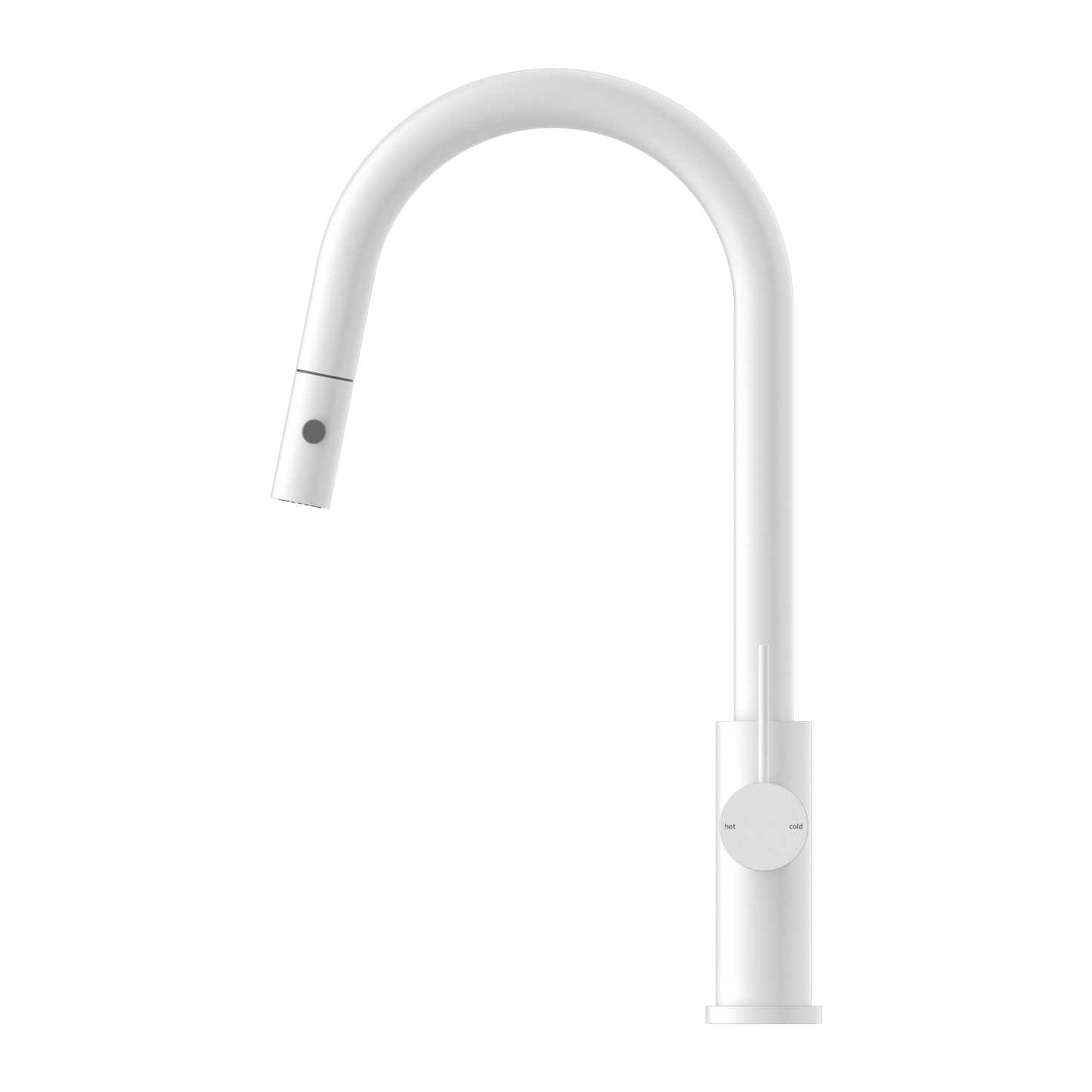 Nero Mecca Pull Out Sink Mixer With Vegie Spray Matte White
