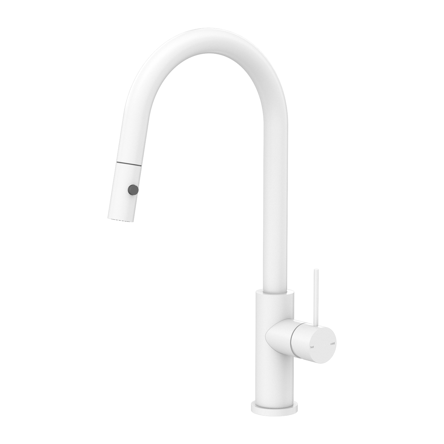 Nero Mecca Pull Out Sink Mixer With Vegie Spray Matte White