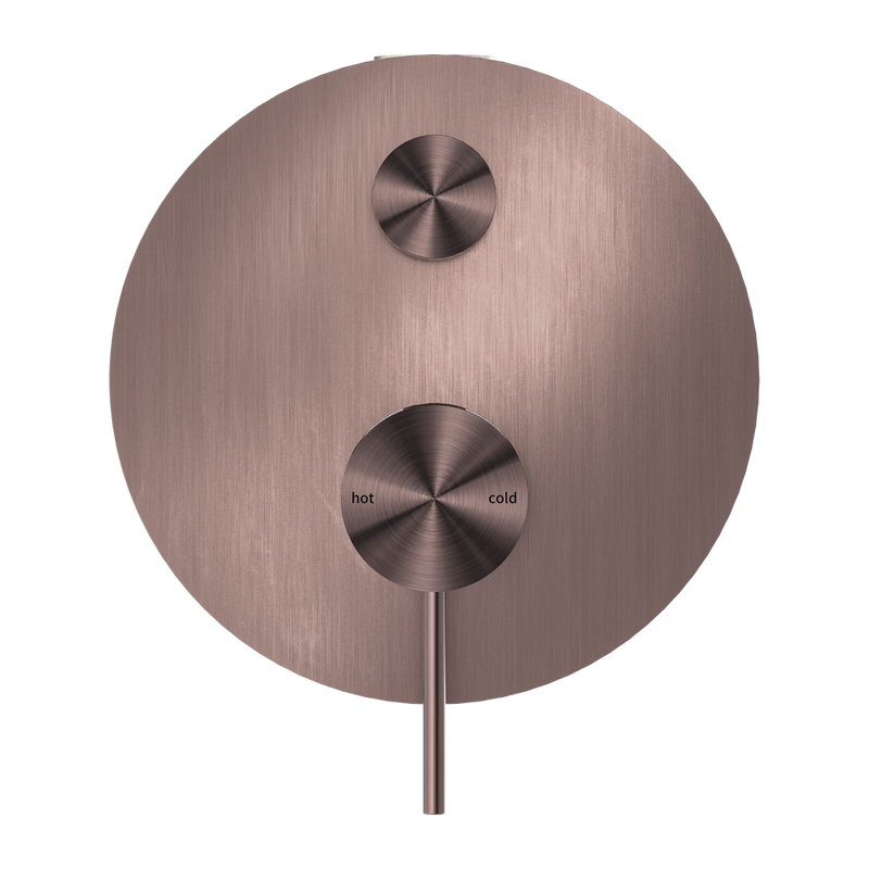 Nero Mecca Shower Mixer Diverter Brushed Bronze