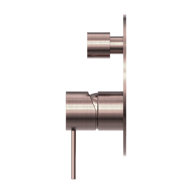 Nero Mecca Shower Mixer Diverter Brushed Bronze