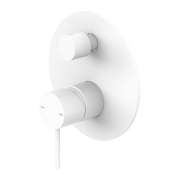 Nero Mecca Shower Mixer Diverter Matte White