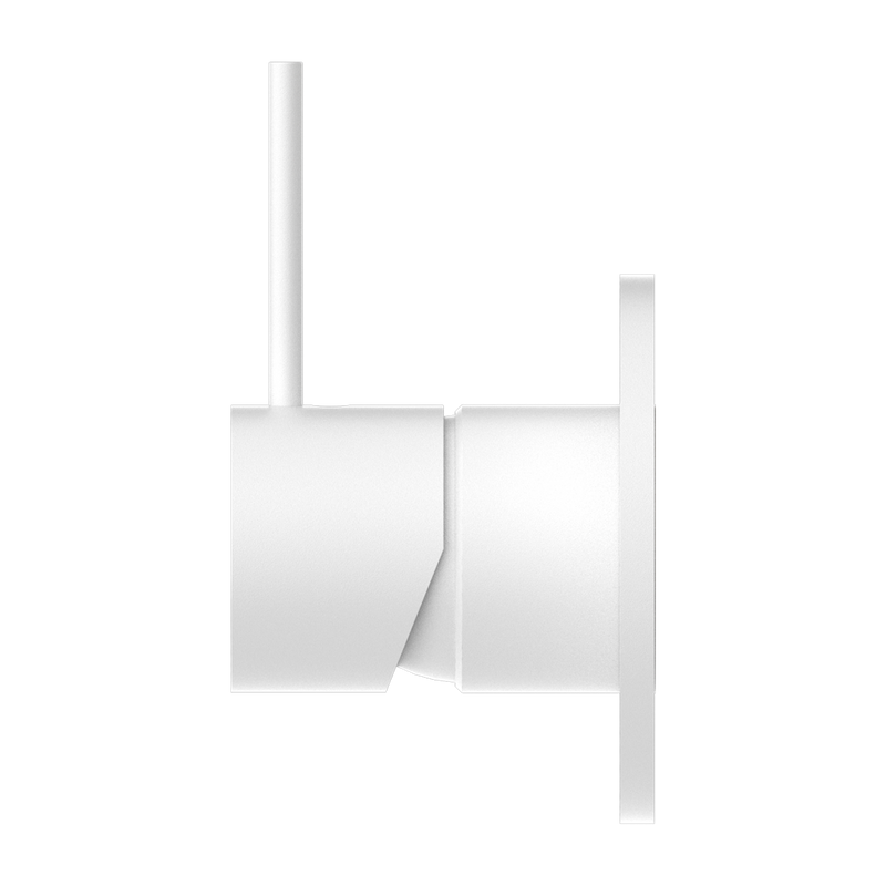 Nero Mecca Shower Mixer Handle Up Matte White