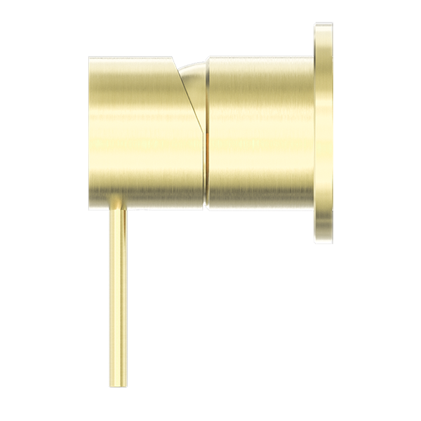 Nero Mecca Shower Mixer with 60mm Plate Brushed Gold