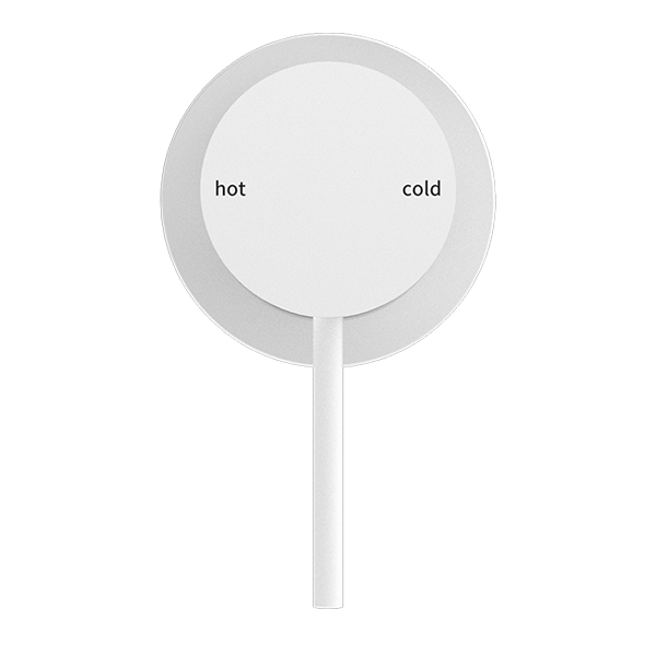 Nero Mecca Shower Mixer with 60mm Plate Matte White