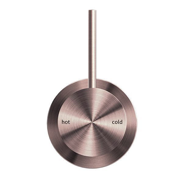 Nero Mecca Shower Mixer with 60mm Plate Handle Up Brushed Bronze