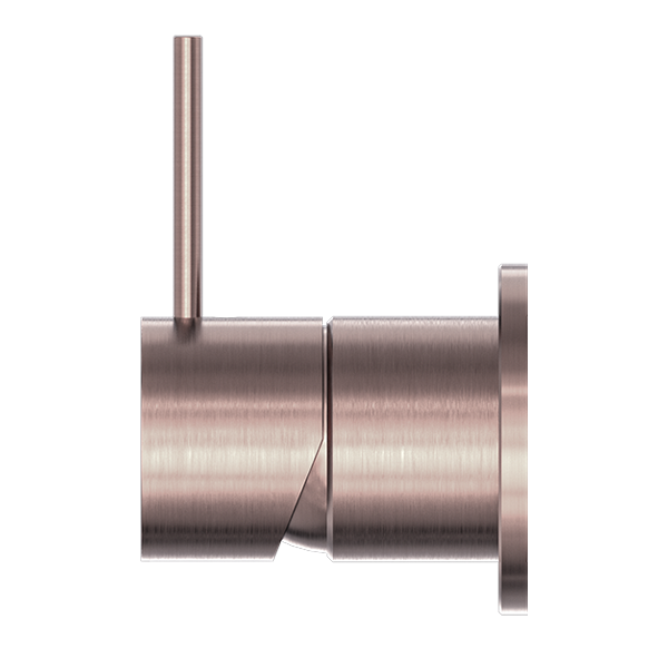 Nero Mecca Shower Mixer with 60mm Plate Handle Up Brushed Bronze