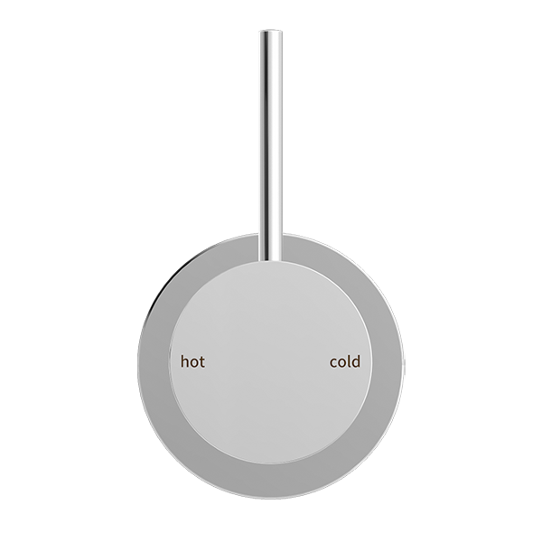 Nero Mecca Shower Mixer with 60mm Plate Handle Up Chrome