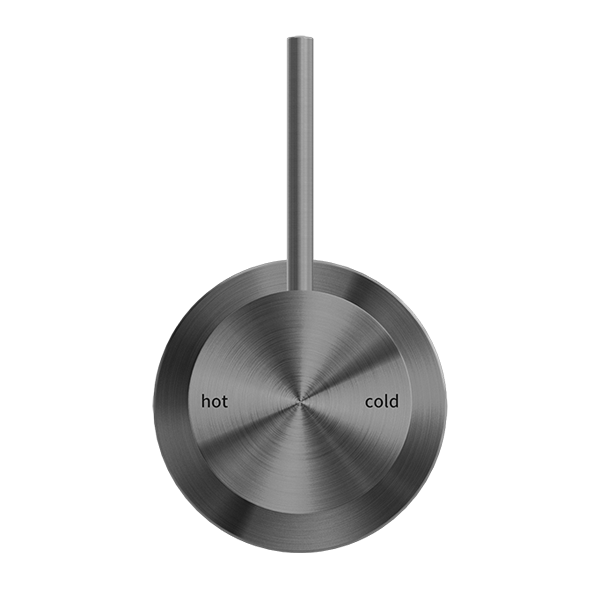 Nero Mecca Shower Mixer with 60mm Plate Handle Up Gun Metal