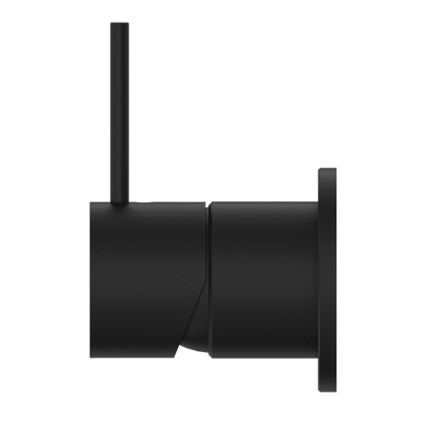 Nero Mecca Shower Mixer with 60mm Plate Handle Up Matte Black