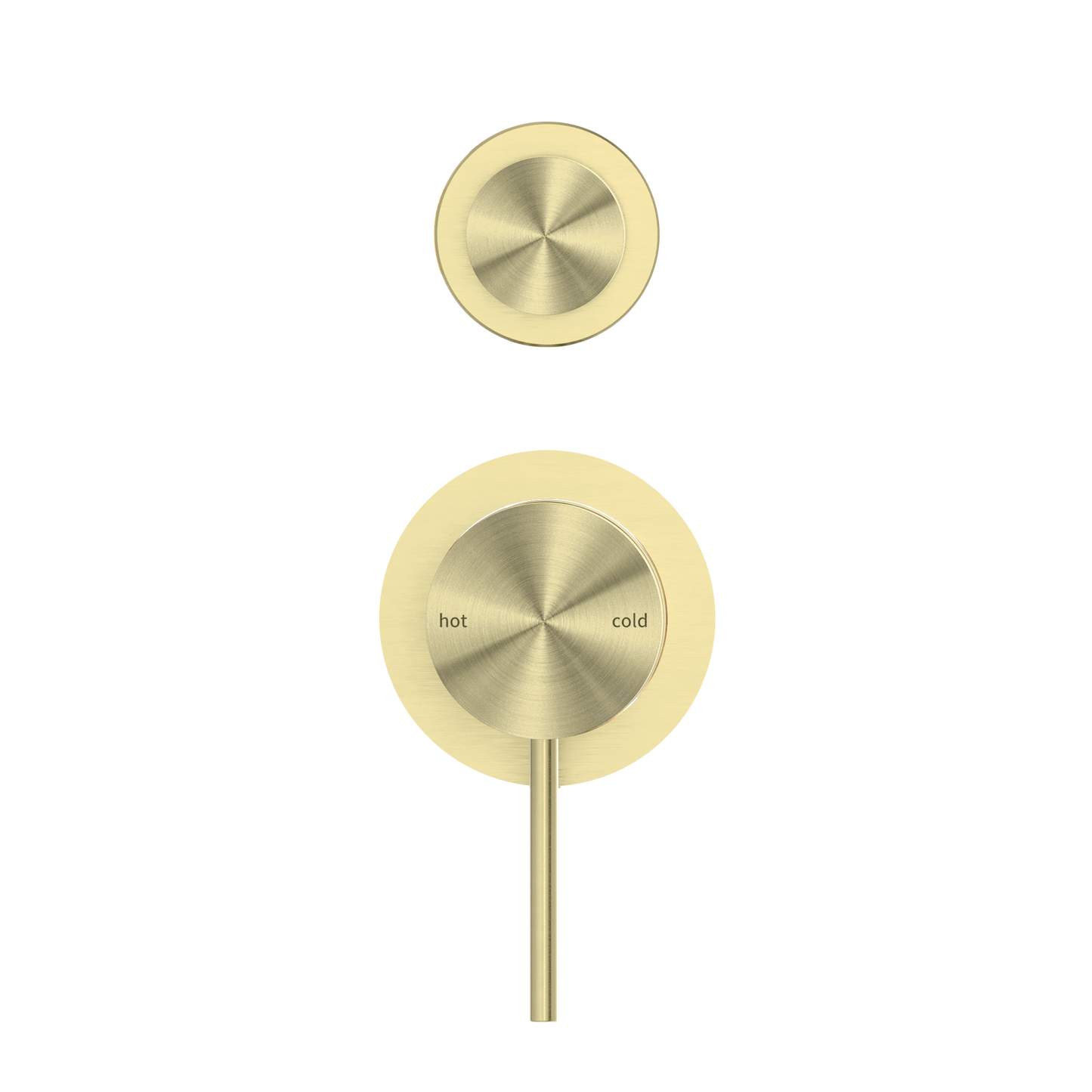 Nero Mecca Shower Mixer Diverter with Separate Back Plate Brushed Gold