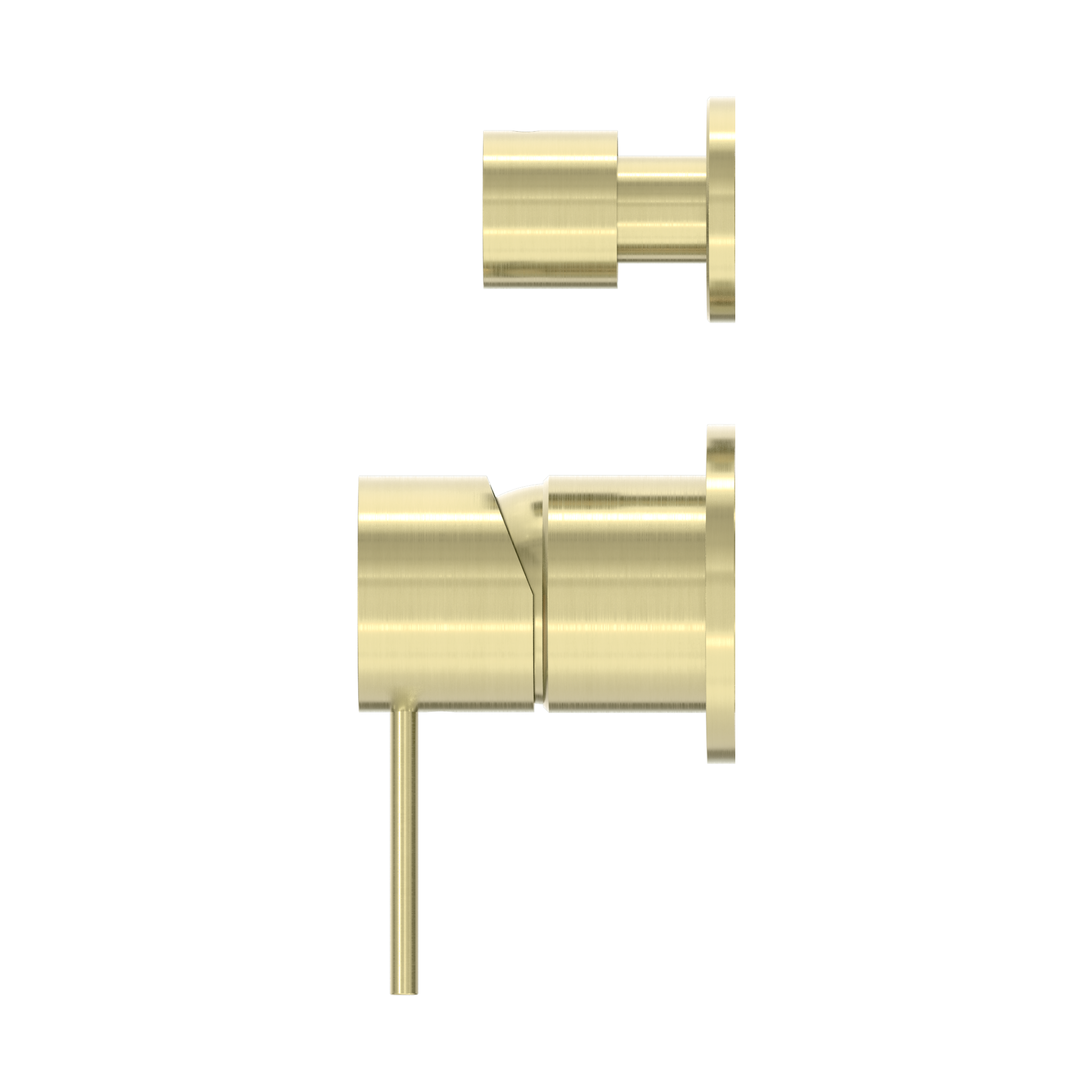 Nero Mecca Shower Mixer Diverter with Separate Back Plate Brushed Gold