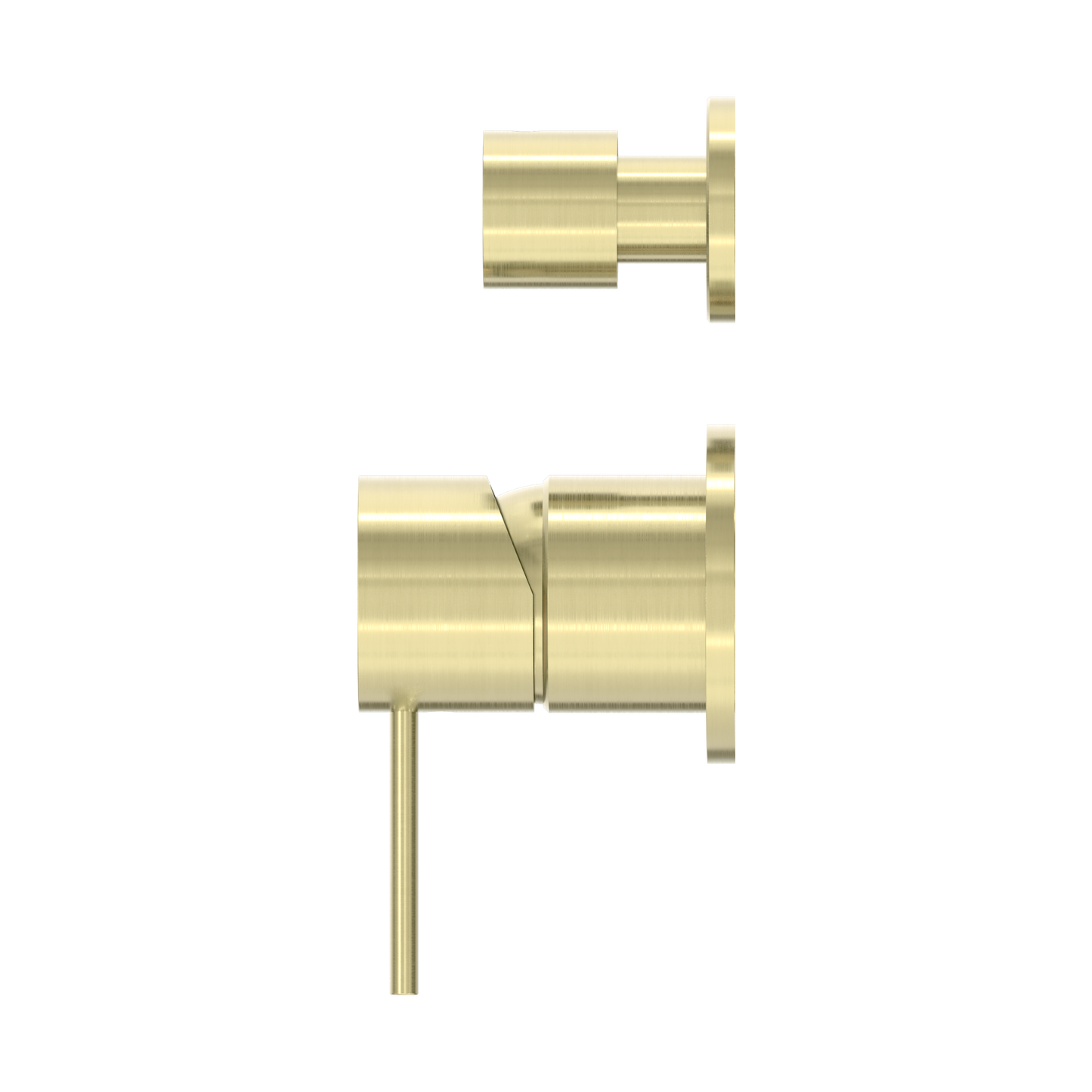 Nero Mecca Shower Mixer Diverter with Separate Back Plate Brushed Gold