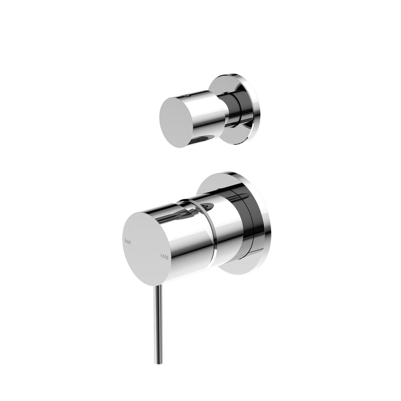 Nero Mecca Shower Mixer Diverter with Separate Back Plate Chrome