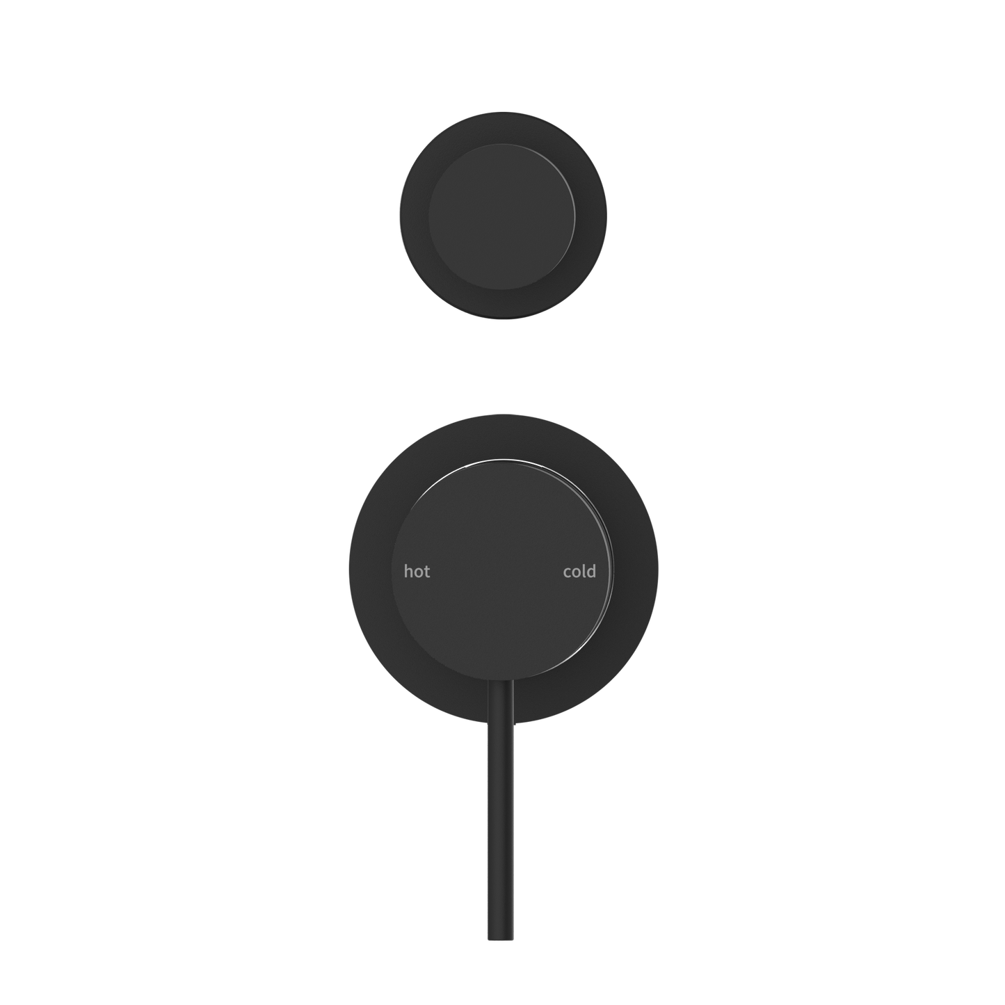 Nero Mecca Shower Mixer Diverter with Separate Back Plate Matte Black