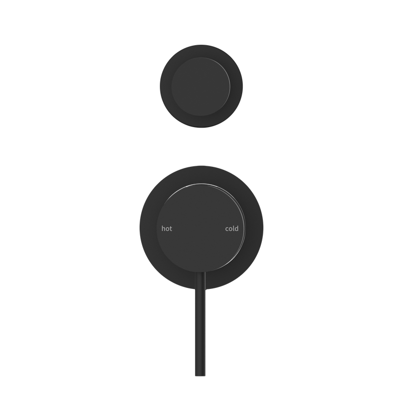 Nero Mecca Shower Mixer Diverter with Separate Back Plate Matte Black