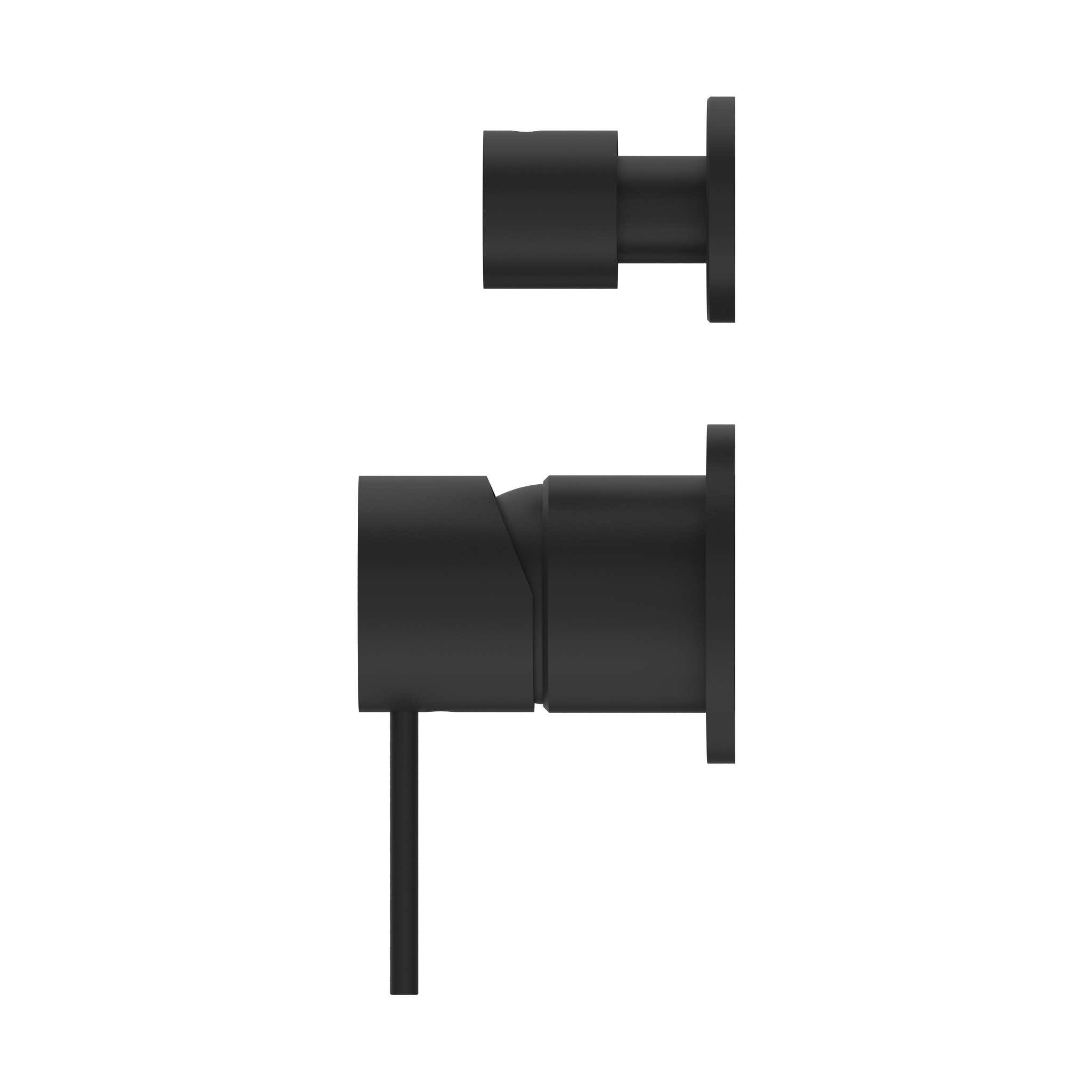 Nero Mecca Shower Mixer Diverter with Separate Back Plate Matte Black