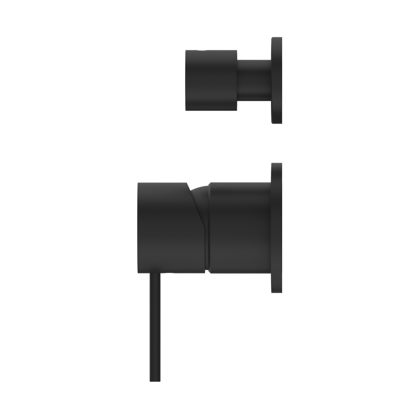 Nero Mecca Shower Mixer Diverter with Separate Back Plate Matte Black