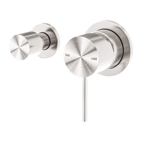 Nero Mecca Shower Mixer with Horizontal 2 Way Divertor Brushed Nickel