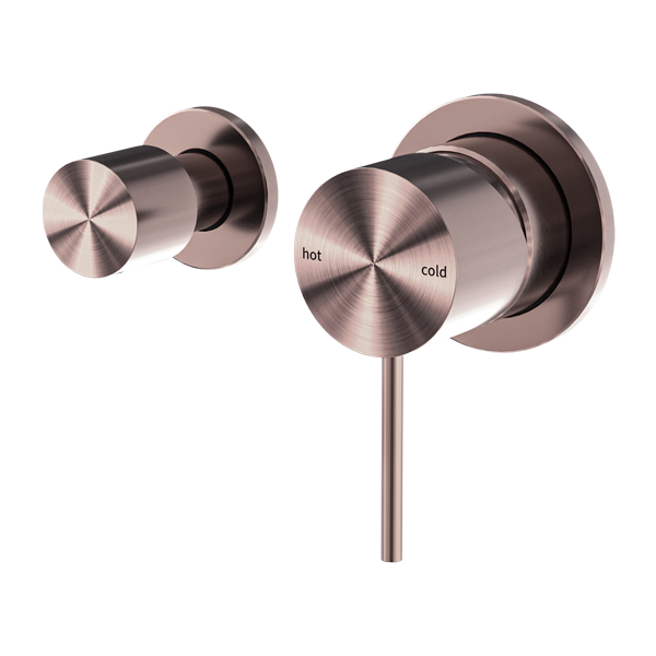 Nero Mecca Shower Mixer with Horizontal 2 Way Divertor Brushed Bronze