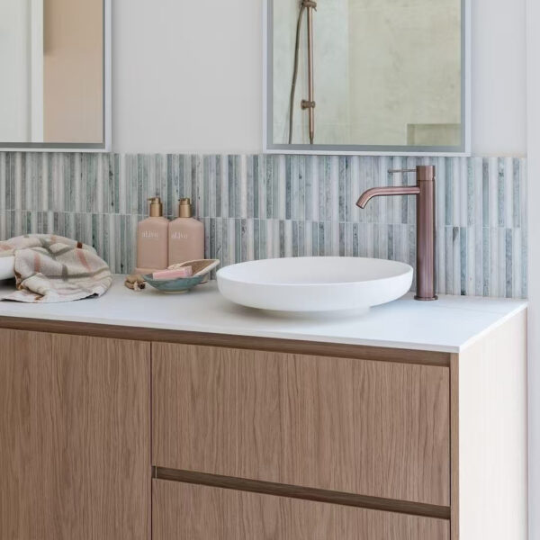 Nero Mecca Tall Basin Mixer Brushed Bronze