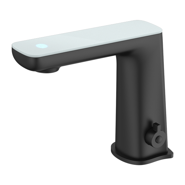 Nero Claudia Sensor Mixer Matte Black - White Tap