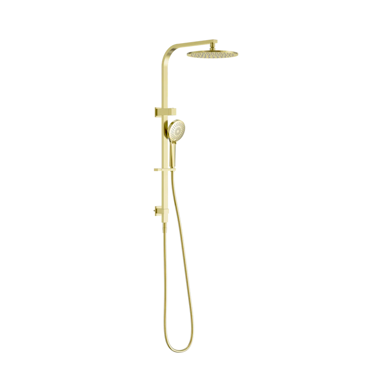 Nero Mecca Bianca Twin Shower Set 2 in 1 Brushed Gold