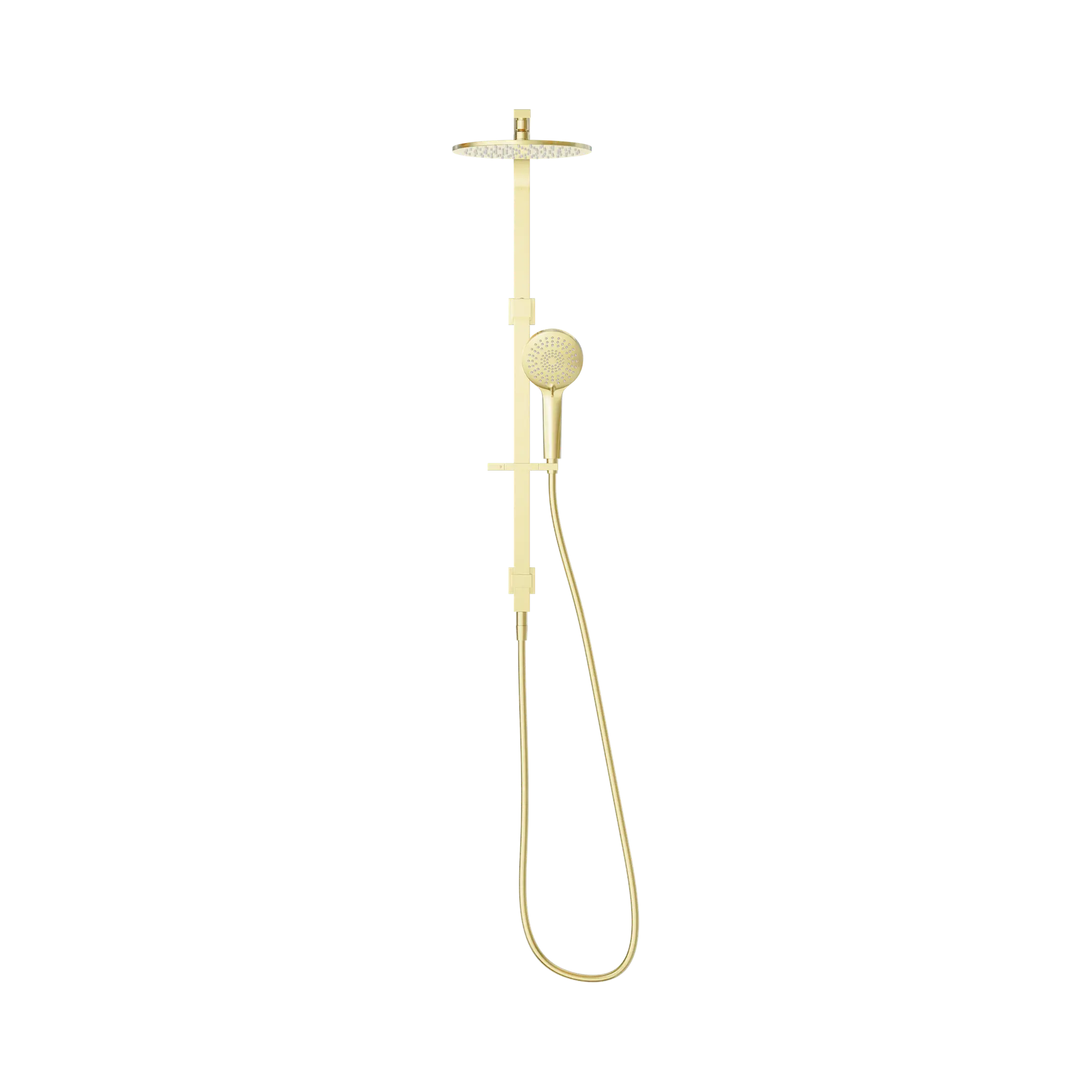 Nero Mecca Bianca Twin Shower Set 2 in 1 Brushed Gold