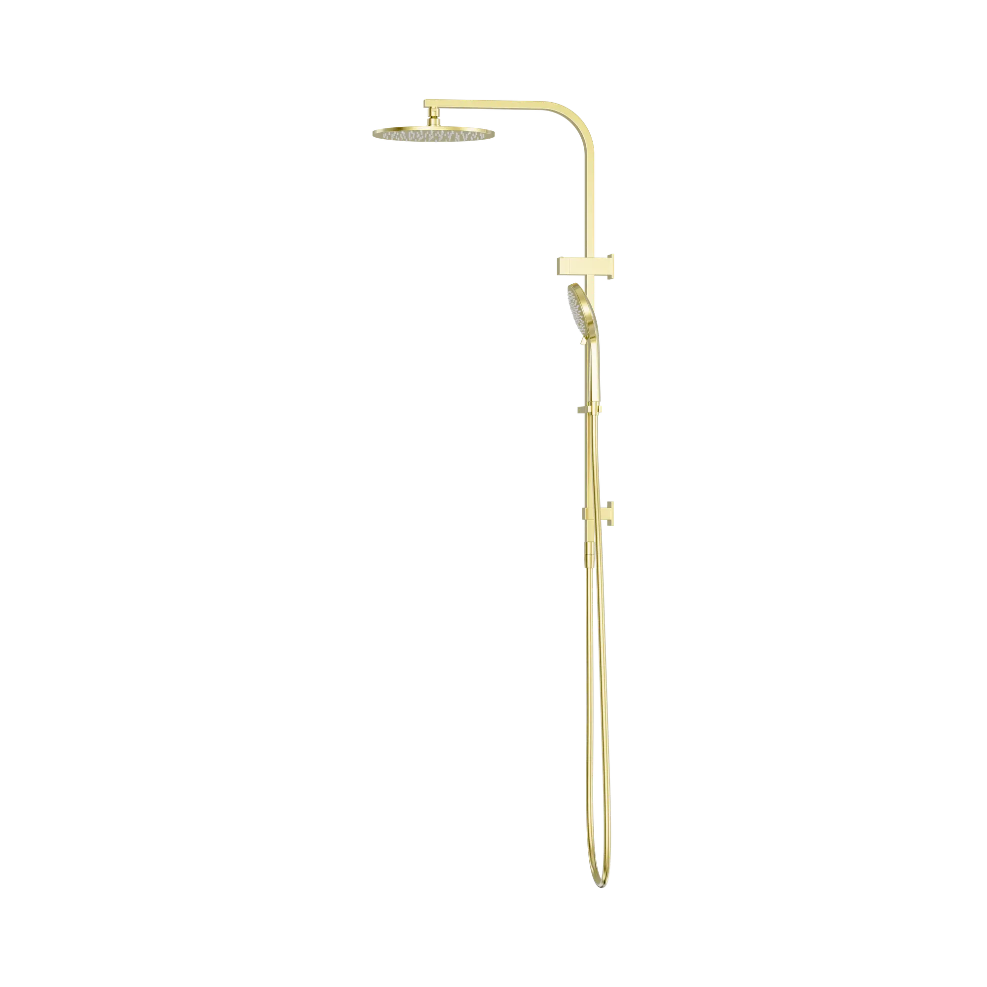 Nero Mecca Bianca Twin Shower Set 2 in 1 Brushed Gold