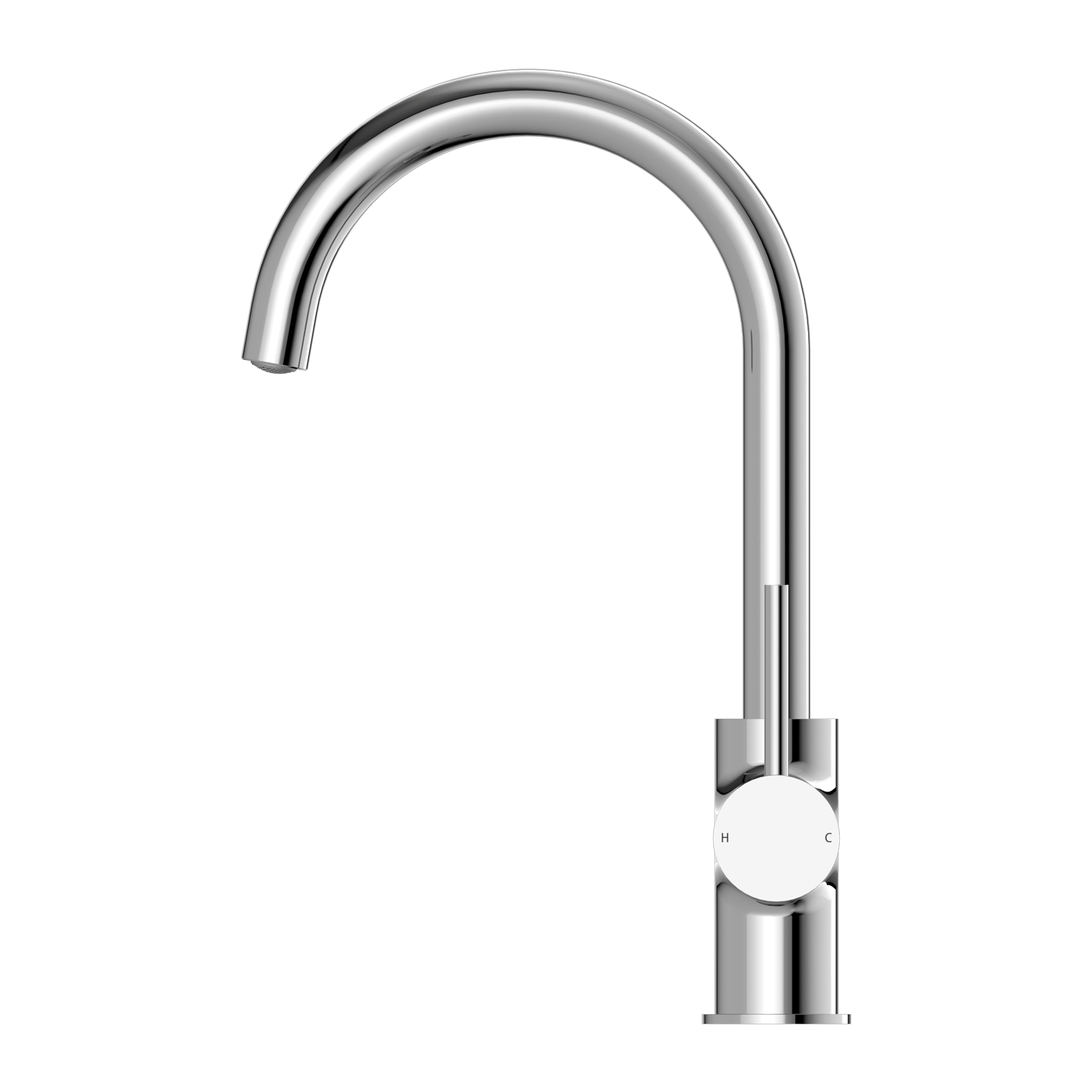 Nero Dolce Kitchen Mixer Gooseneck Chrome