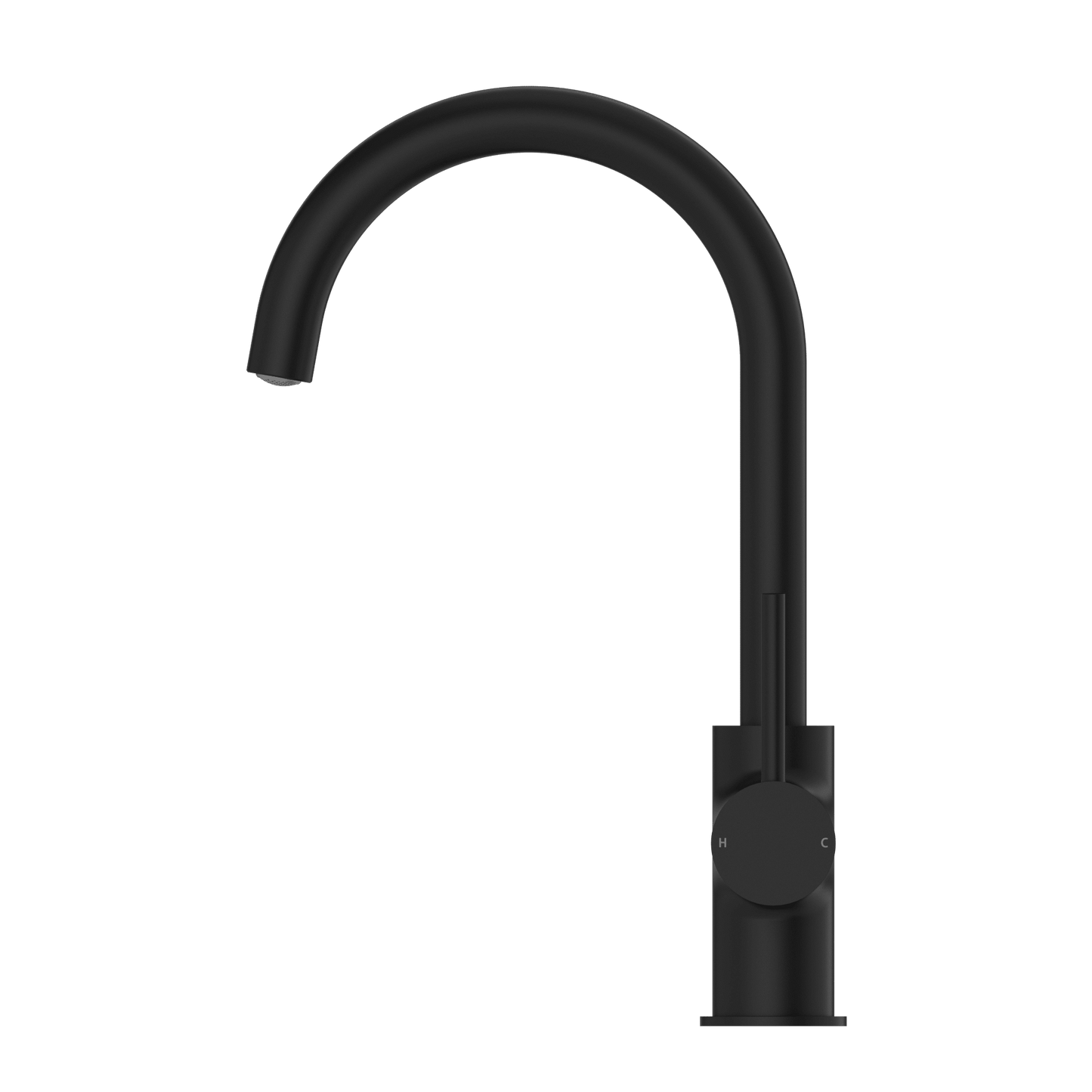 Nero Dolce Kitchen Mixer Gooseneck Matte Black