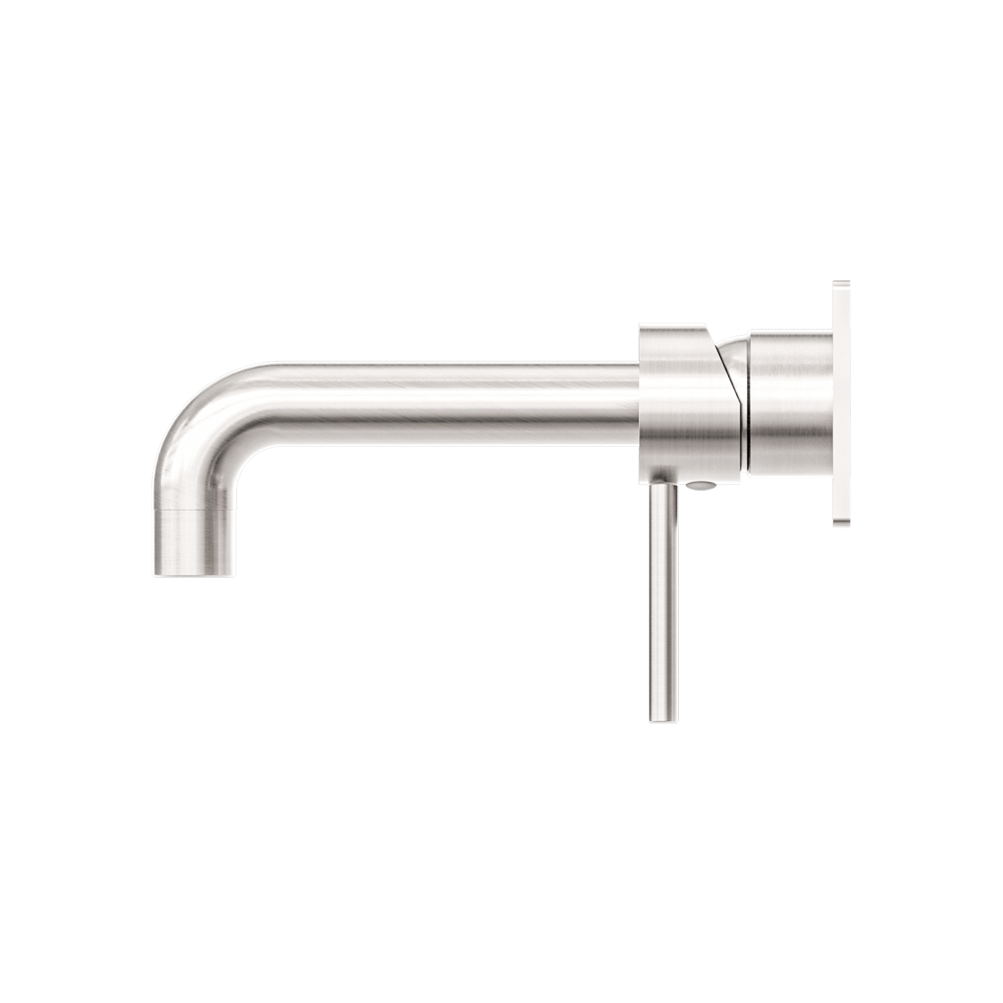 Nero Dolce Wall Basin Mixer Brushed Nickel