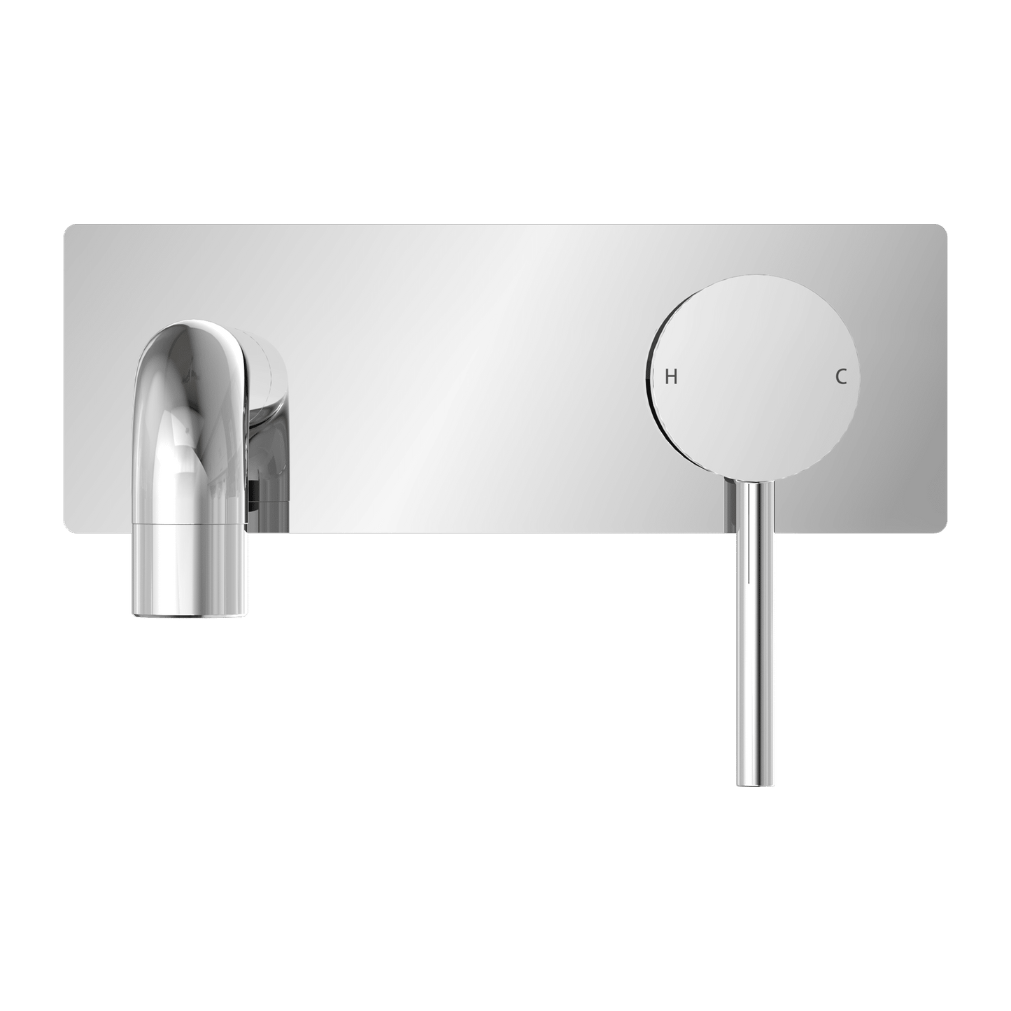 Nero Dolce Wall Basin Mixer Stylish Spout Chrome