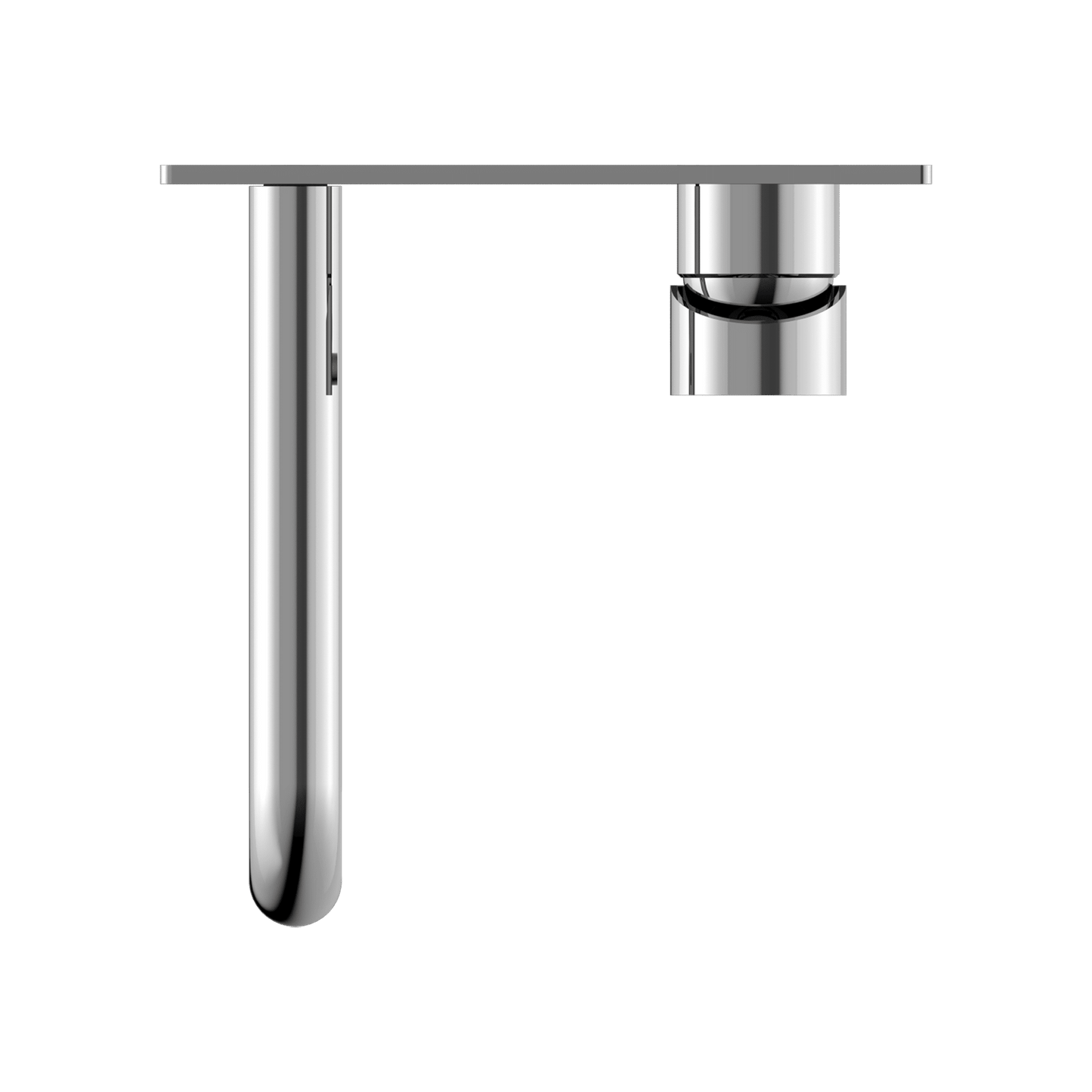 Nero Dolce Wall Basin Mixer Stylish Spout Chrome