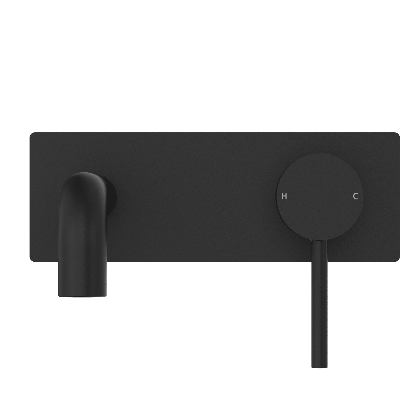 Nero Dolce Wall Basin Mixer Stylish Spout Matte Black