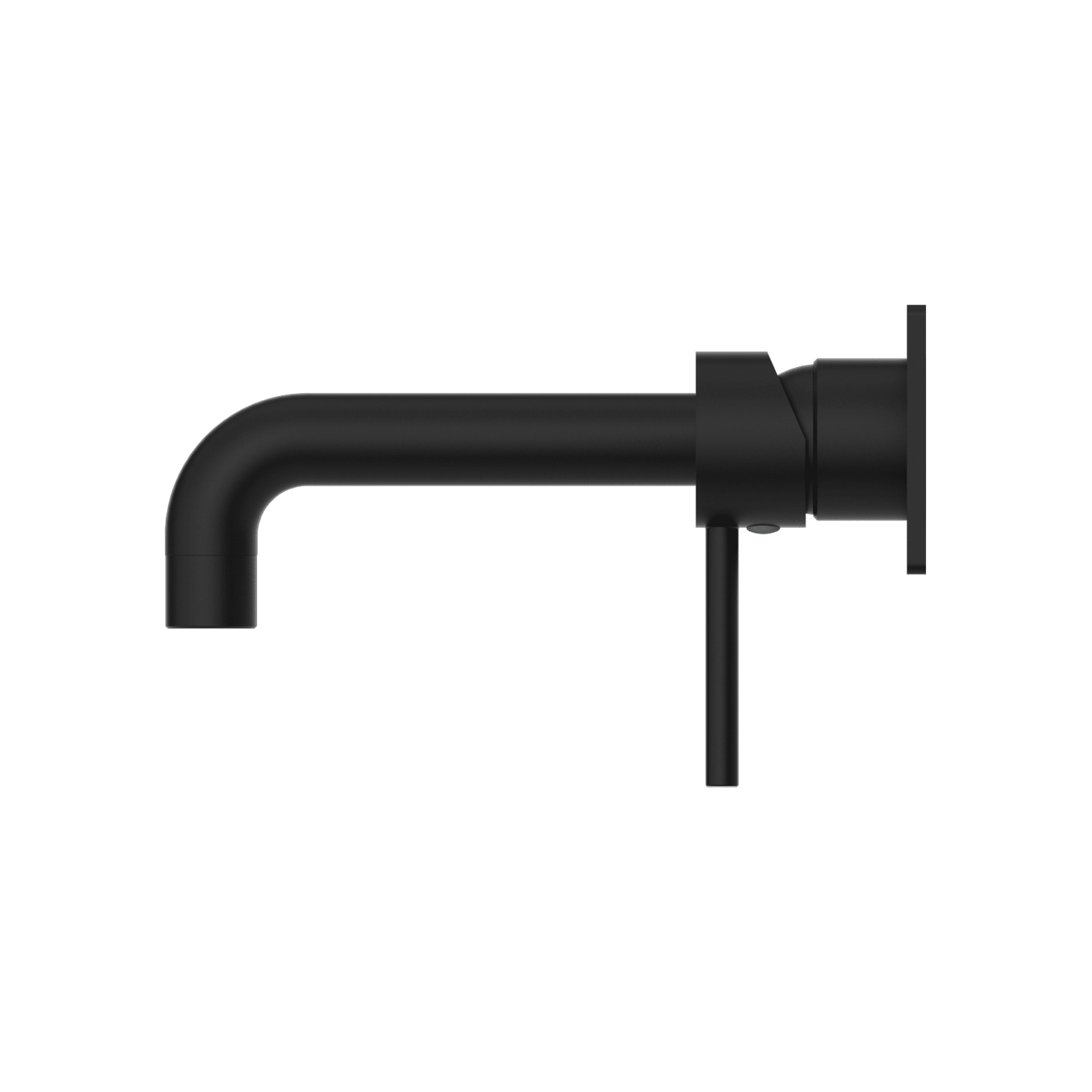Nero Dolce Wall Basin Mixer Stylish Spout Matte Black